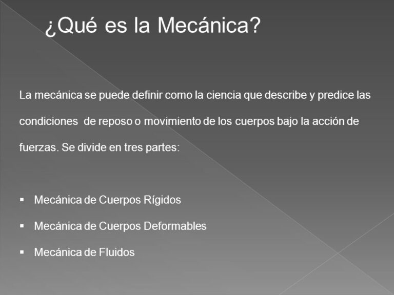 Cómo se divide la mecánica y qué estudia - Saber Estudiar